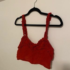 Free People crop top. Red